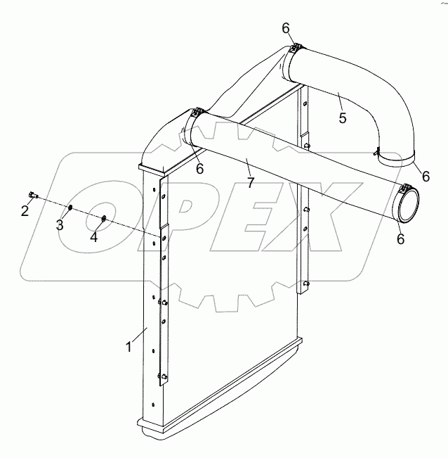  СИСТЕМА ПРОМЕЖУТОЧНОГО ОХЛАЖДЕНИЯ D00671650900000000Z