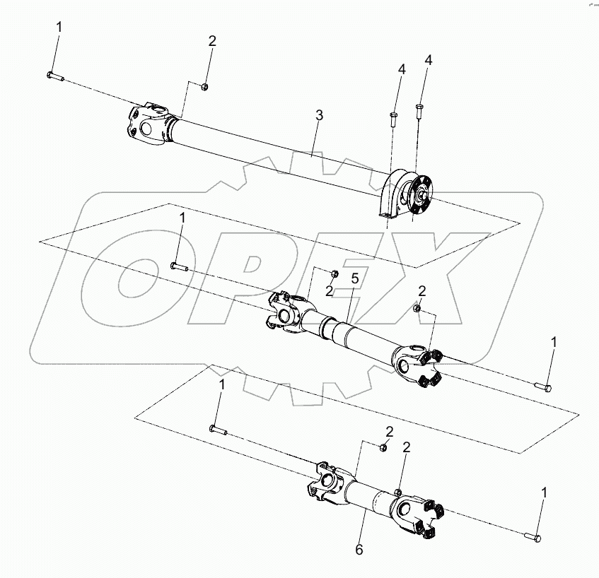  РАСПОЛОЖЕНИЕ КАРДАННЫХ ВАЛОВ D00672912220000000E