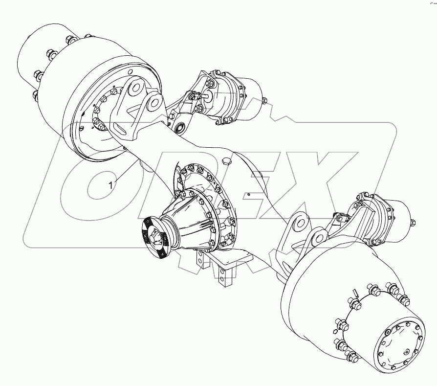  ПРЕДВАРИТЕЛЬНАЯ СБОРКА ЖЕСТКОГО ВЕДУЩЕГО МОСТА D00672912410400000E
