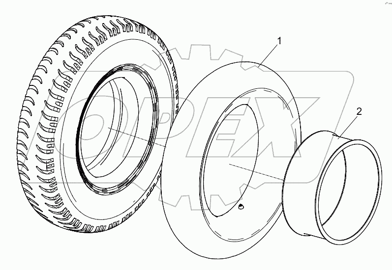  ШИНА В СБОРЕ D00672423100200000E