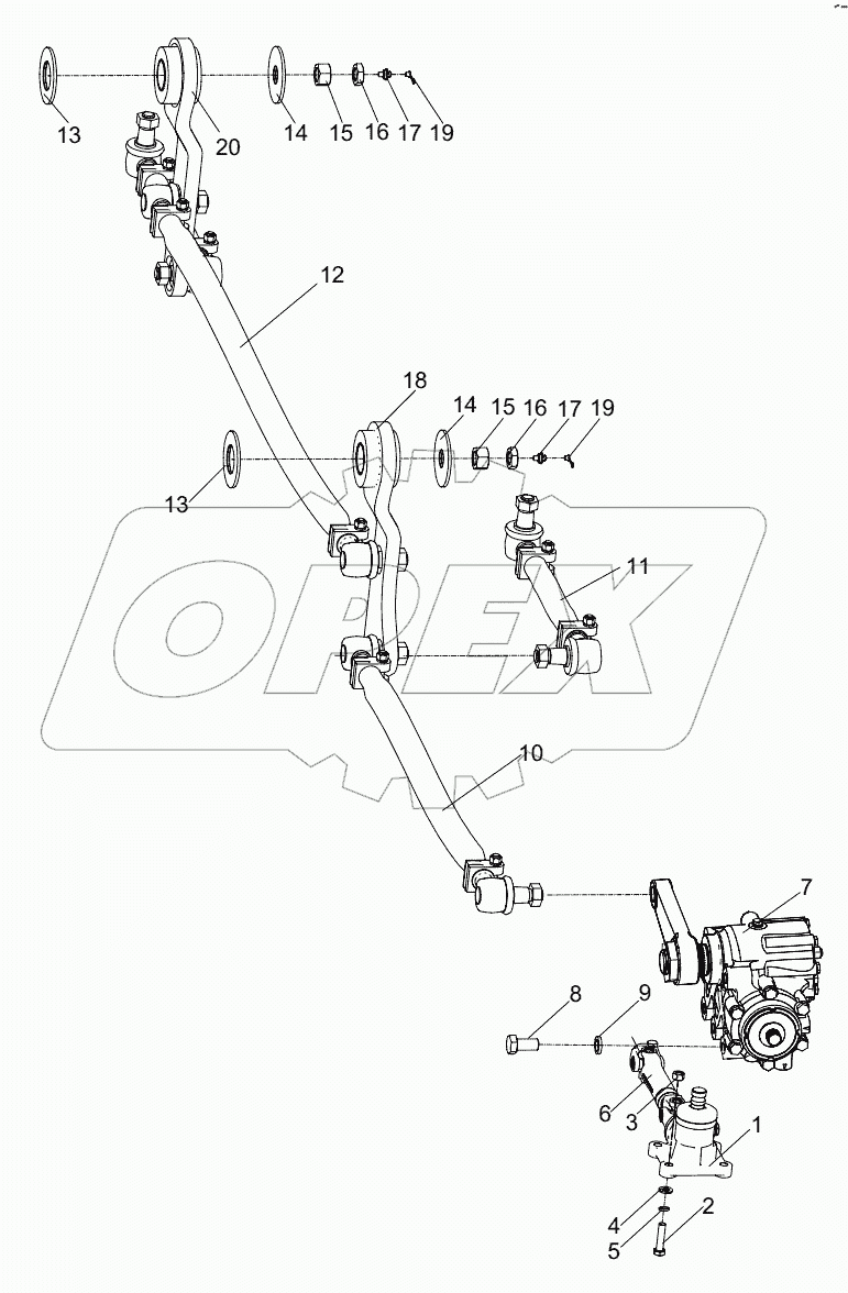  МЕХАНИЗМ РУЛЕВОЙ D00671653400200000E