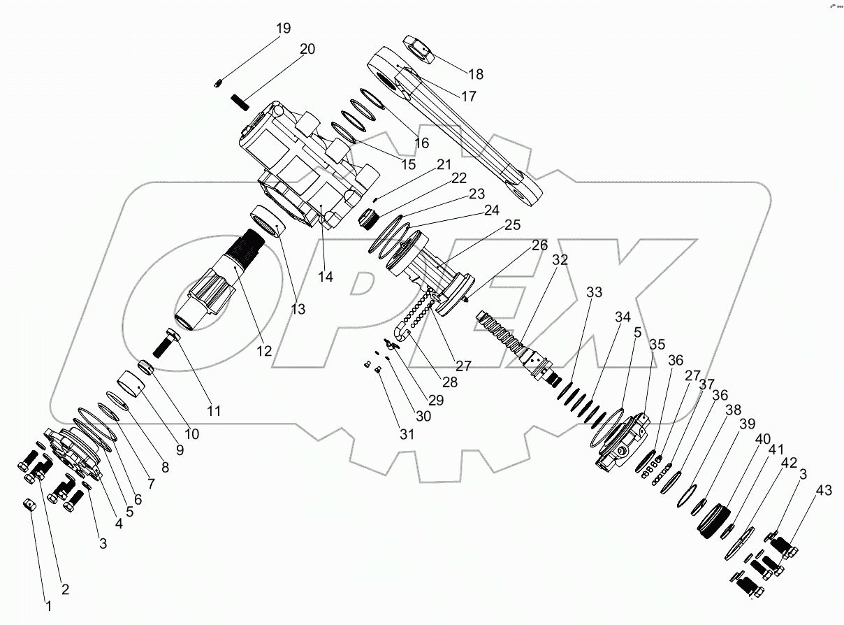  МЕХАНИЗМ РУЛЕВОЙ D1032300207_100000E