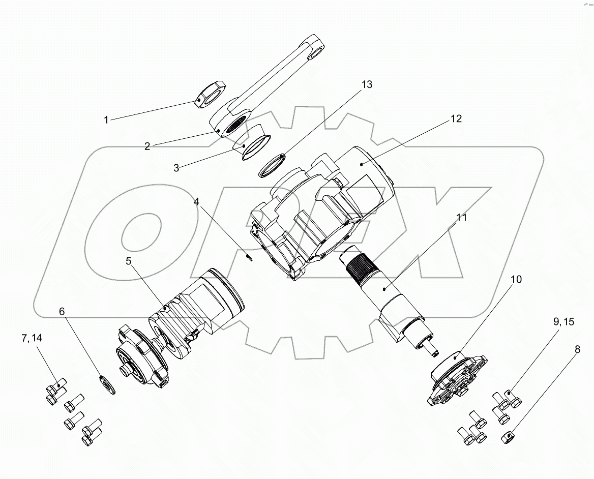 МЕХАНИЗМ РУЛЕВОЙ D1032300207_100001E