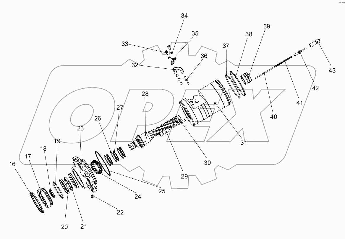  МЕХАНИЗМ РУЛЕВОЙ D1032300207_100001E