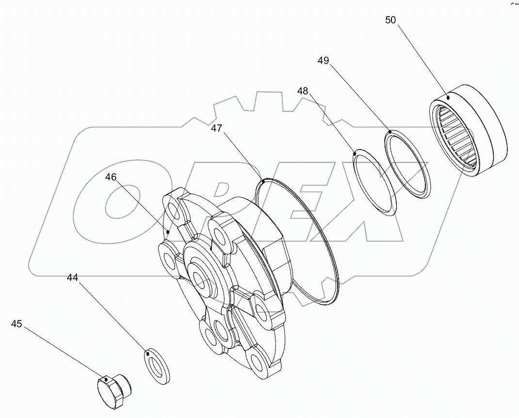  МЕХАНИЗМ РУЛЕВОЙ D1032300207_100001E