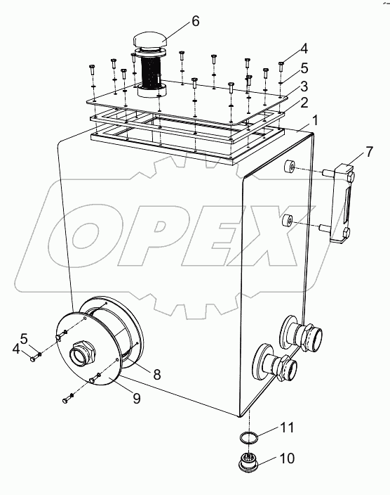  БАК МАСЛЯНЫЙ РУЛЕВОГО УПРАВЛЕНИЯ D00672423400440000E