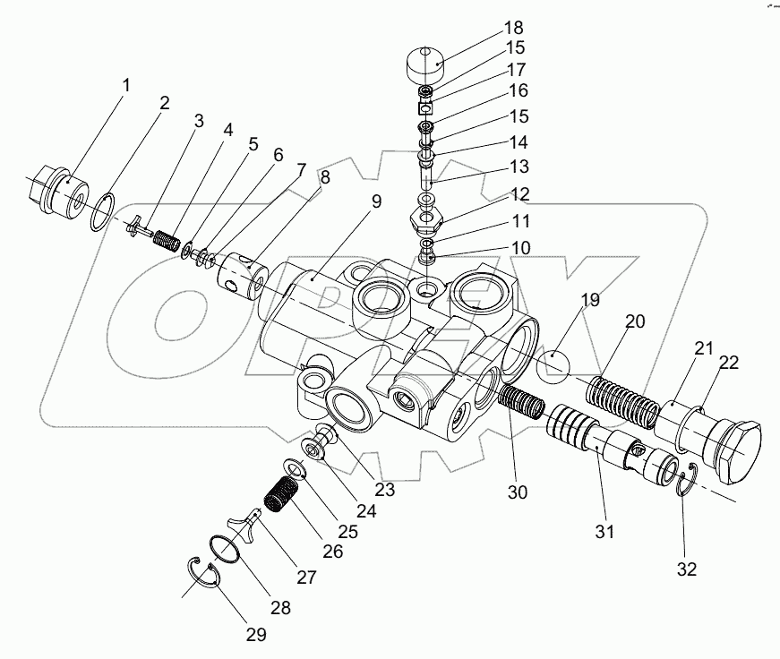  КЛАПАН АВАРИЙНЫЙ РУЛЕВОГО УПРАВЛЕНИЯ D1010300067_10001E