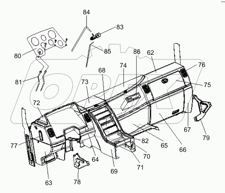  ВОДИТЕЛЬСКИЙ КАБИНЕТ D1130000889_102383E