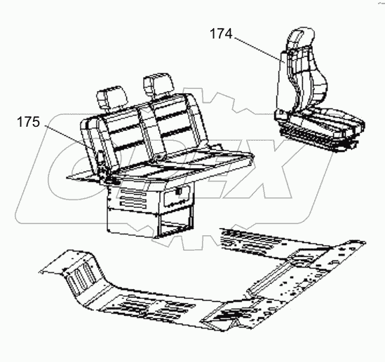  ВОДИТЕЛЬСКИЙ КАБИНЕТ D1130000889_102383E