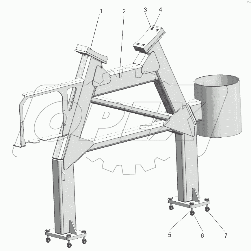  СТОЙКА ПОДДЕРЖКИ СТРЕЛЫ D00638300380000000E