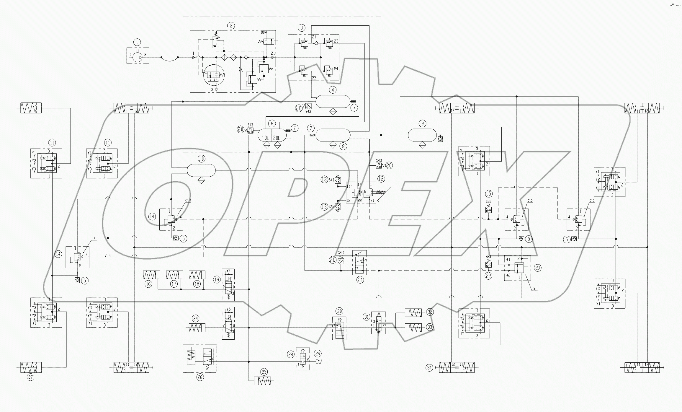  ПРИНЦИПИАЛЬНАЯ СХЕМА ТОРМОЗНОЙ D00672913540200000E