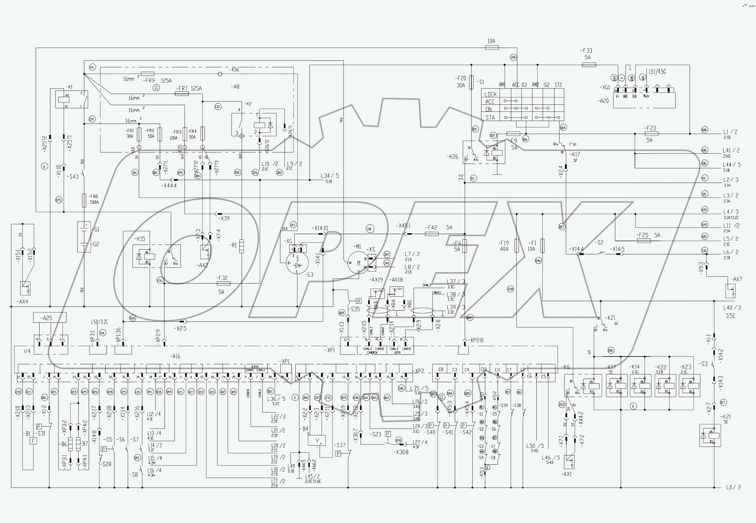  СХЕМА ЭЛЕКТРИЧЕСКАЯ ПРИНЦИПИАЛЬНАЯ D00672916110001010E