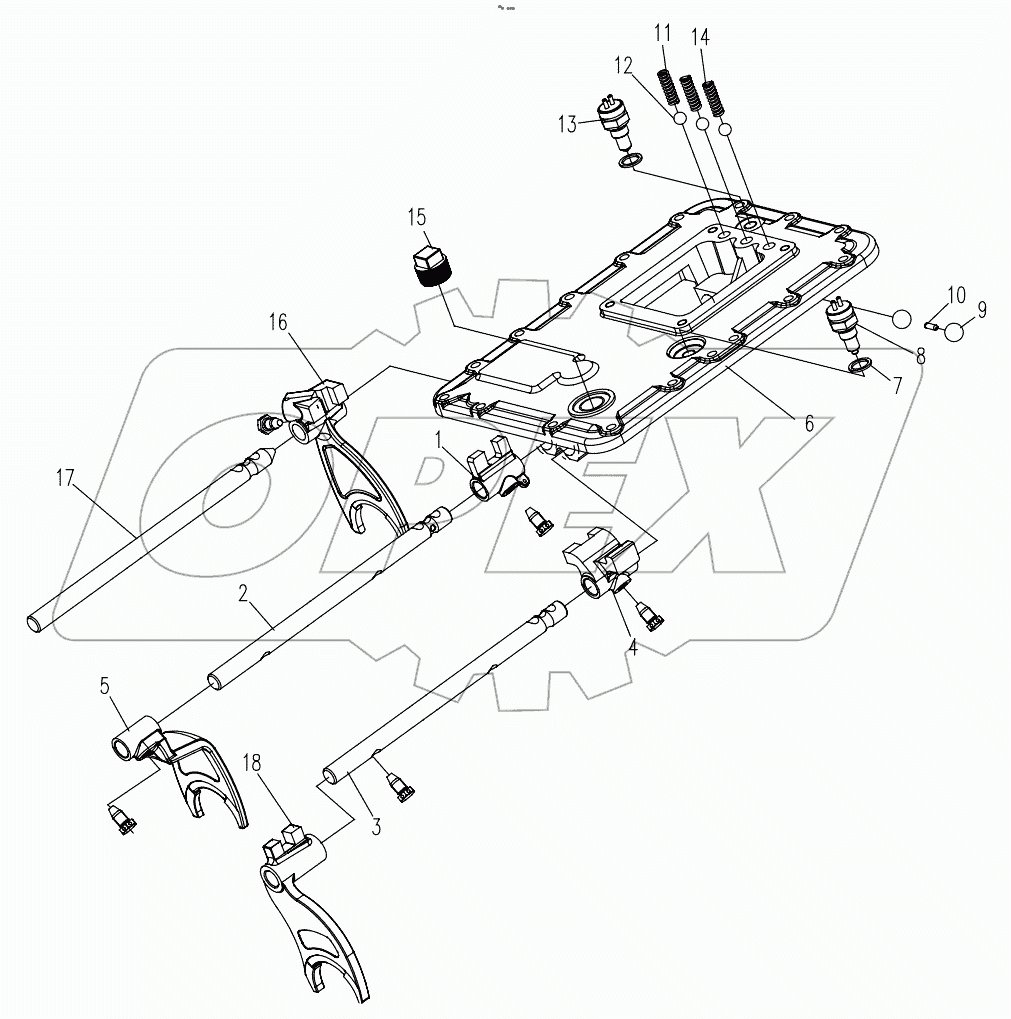  TRANSMISSION (UPPER COVER ASSY) D1030300142_101250Y
