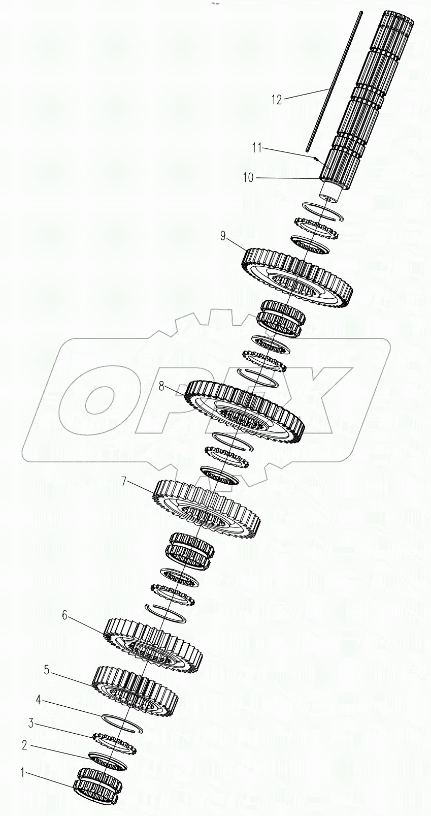  TRANSMISSION (AXLE 2 ASSY) D1030300142_101250Y
