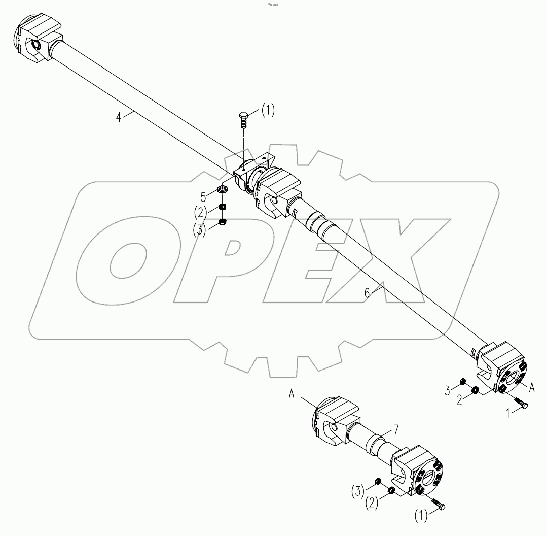 DRIVE SHAFT ARRANGEMENT D00672402200000000Y