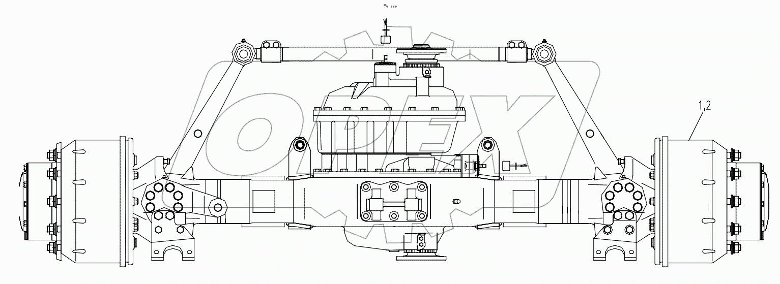  DRIVE AXLE I (STEERABLE) PRE-ASSEMBLED D00672402300200000Y