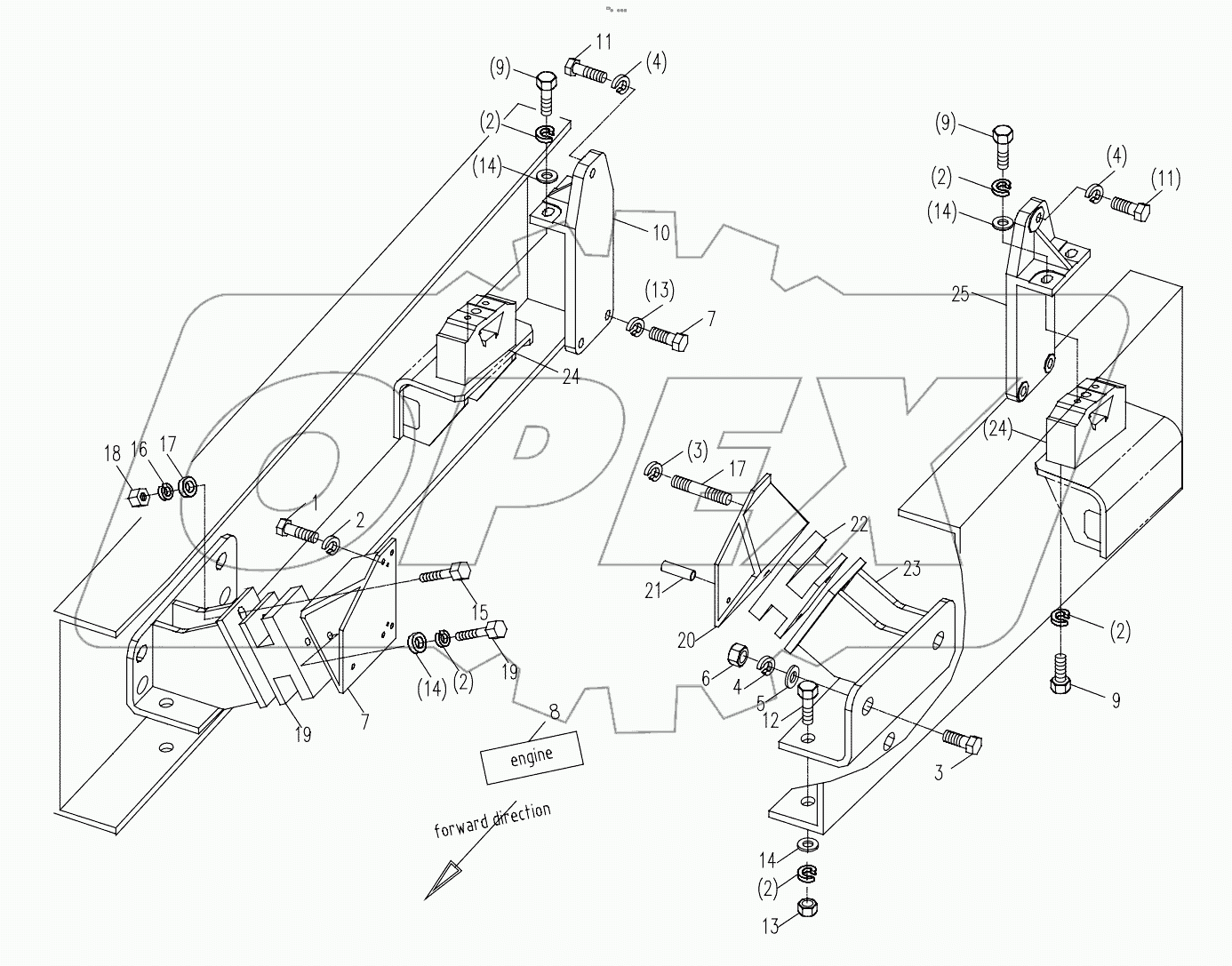  ENGINE AND SUSPENSION SYSTEM D00672401000000000Y
