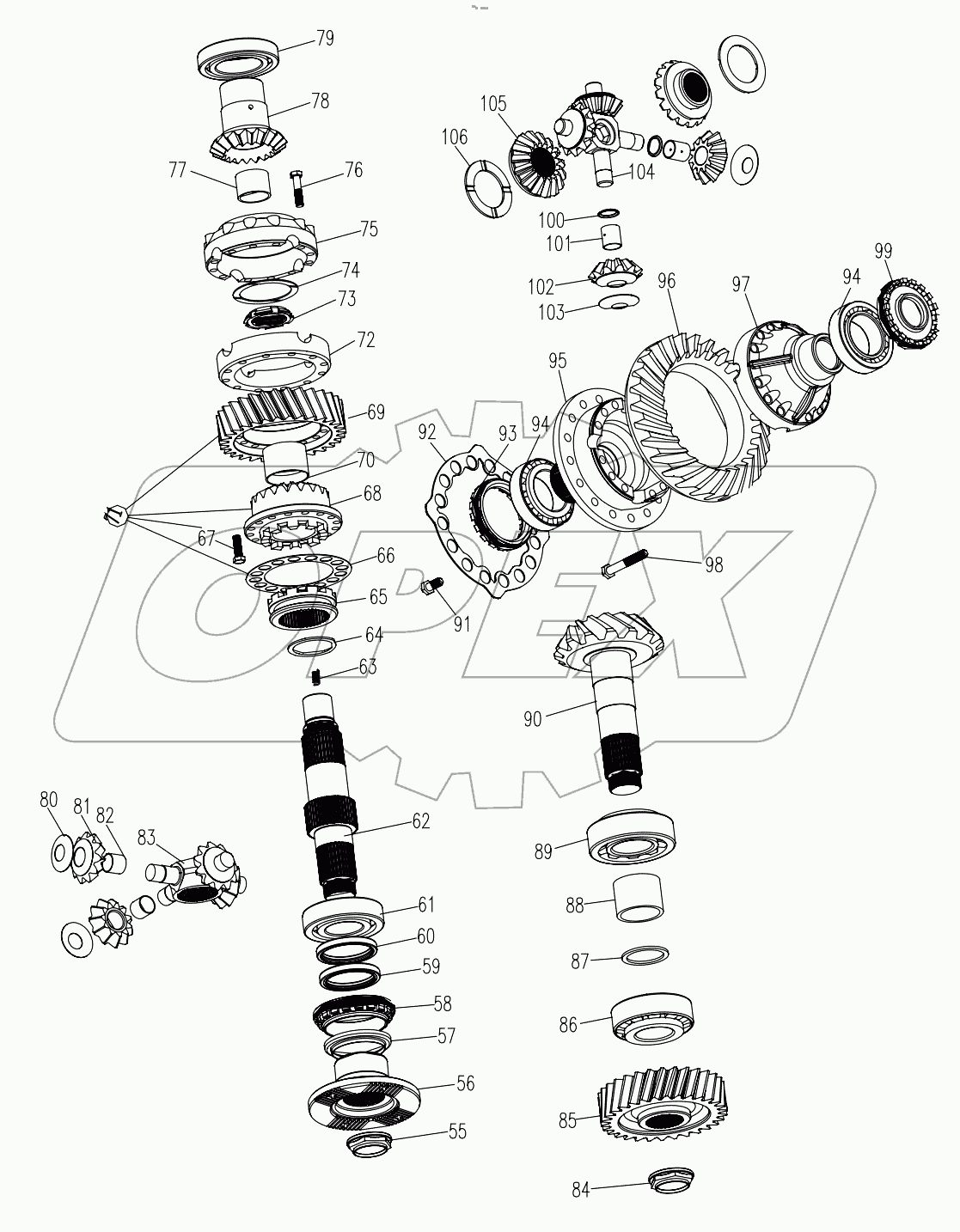  DRIVE AXLE STEERED (MAIN REDUCER) D1030100872_100003Y