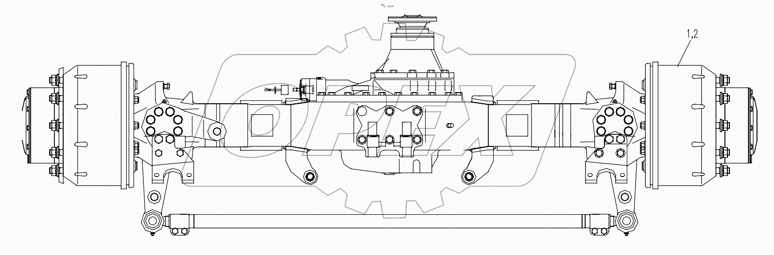  DRIVE AXLE II (STEERABLE) PRE-ASSEMBLED D00672402300400000Y