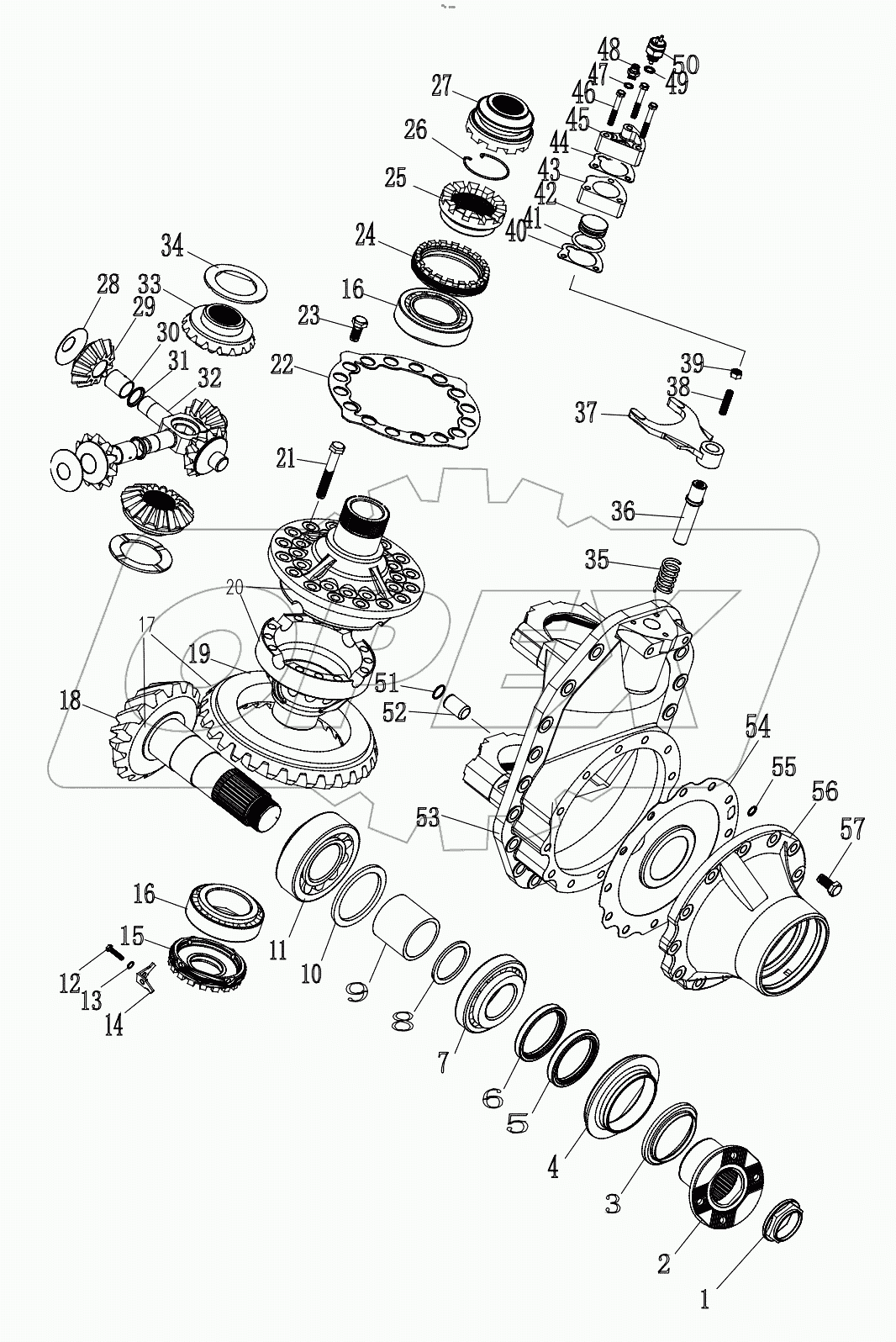  DRIVE AXLE STEERED (MAIN REDUCER) D1030100873_100003Y