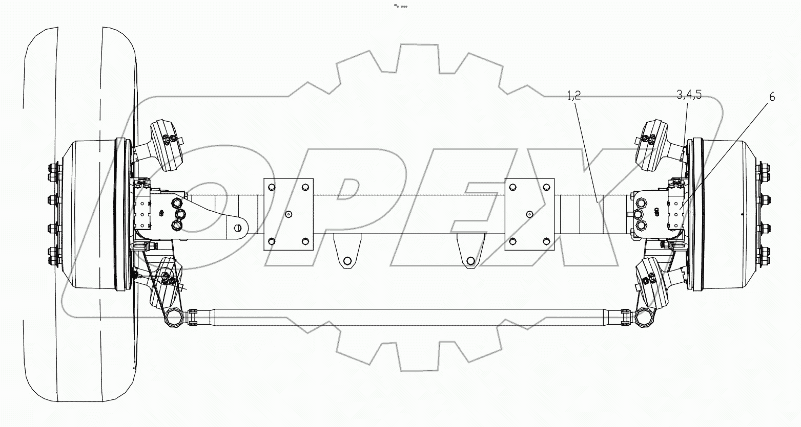  AXLE 1 ASSY. D00672403000200000Y