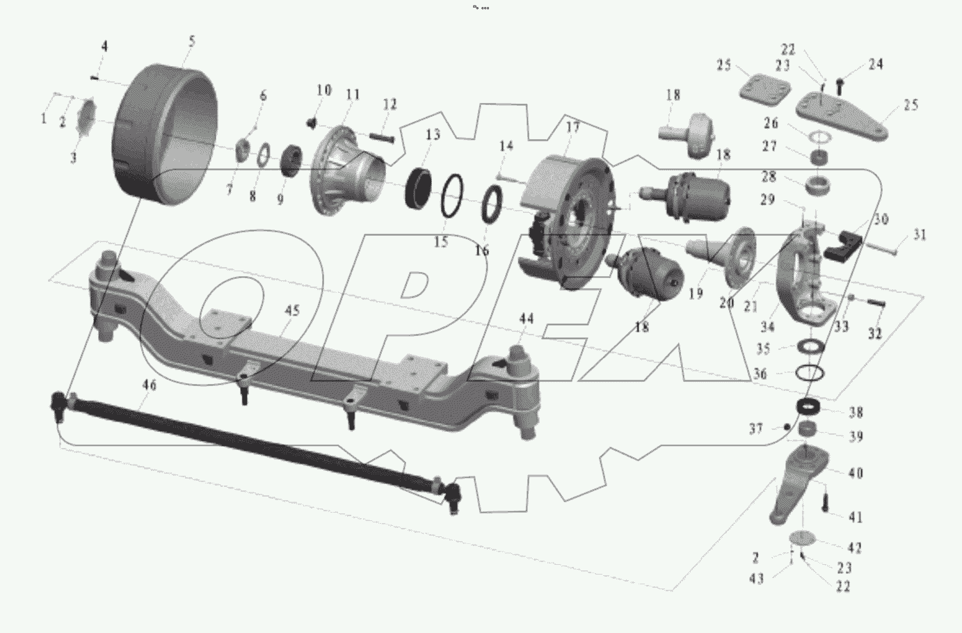  STEERED AND NON-DRIVEN AXLE D1030100874_102293Y