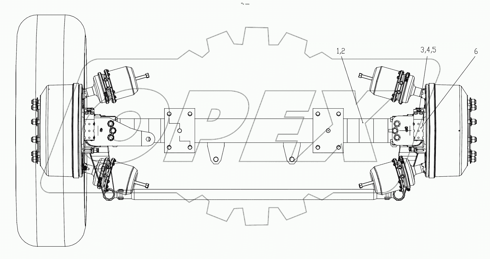  AXLE 2 ASSY D00672403000400000Y