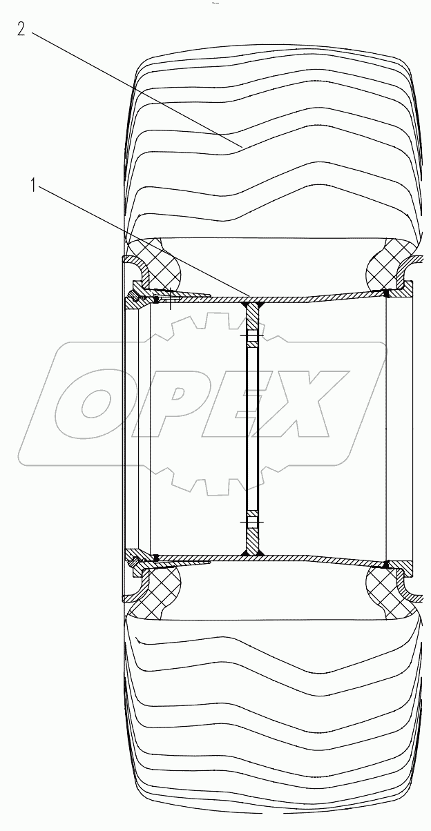  WHEEL ASSY. D00672403100000000Y