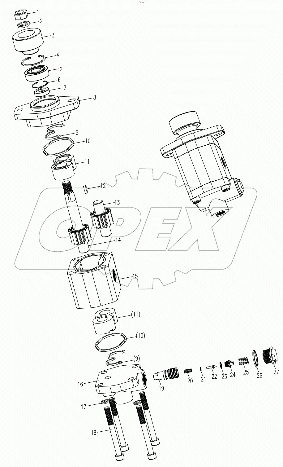  QC40/15-WP10 STEERING PUMP D1032300126_102194Y