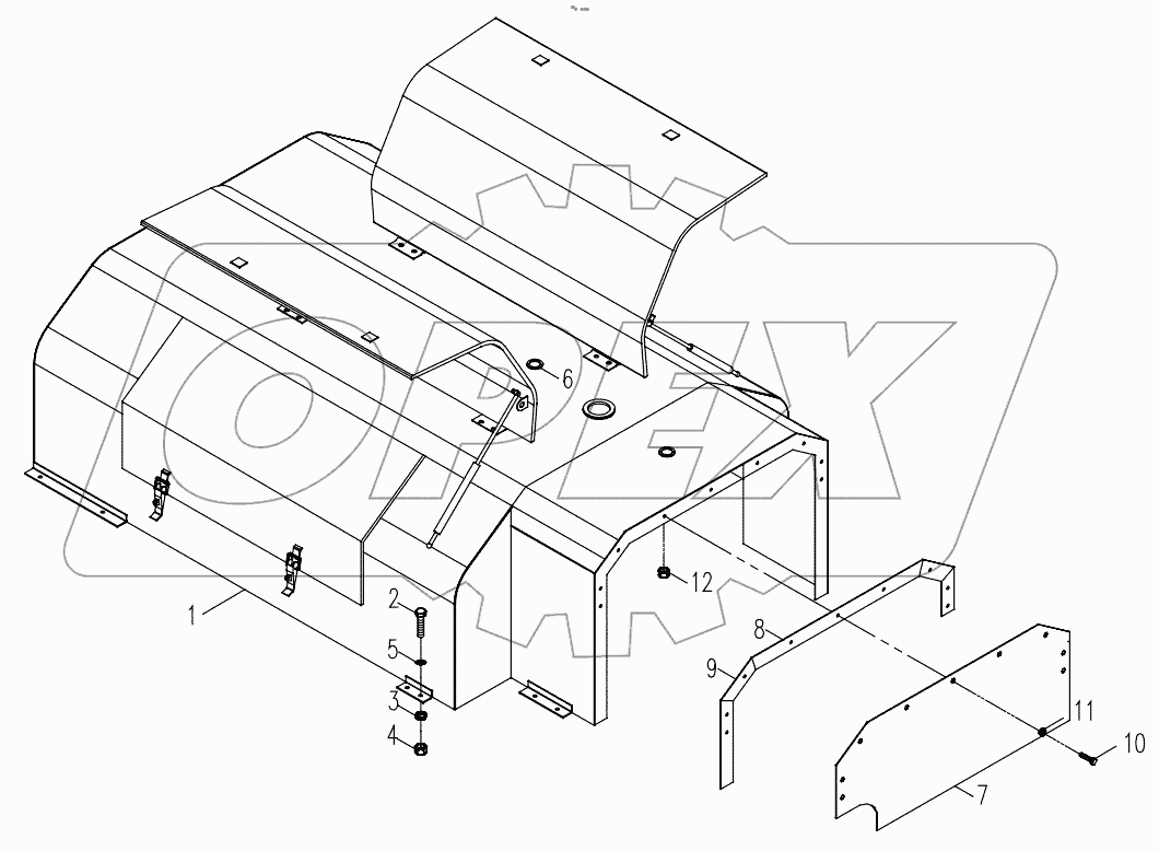  ENGINE HOUSING INSTALLATION ASSY. D00672405100000000Y