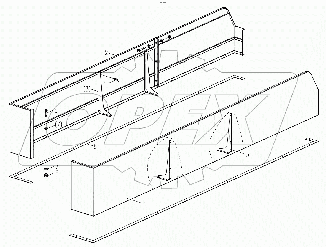  BOARDING AND ITS INSTALLATION D00672405800000000Y