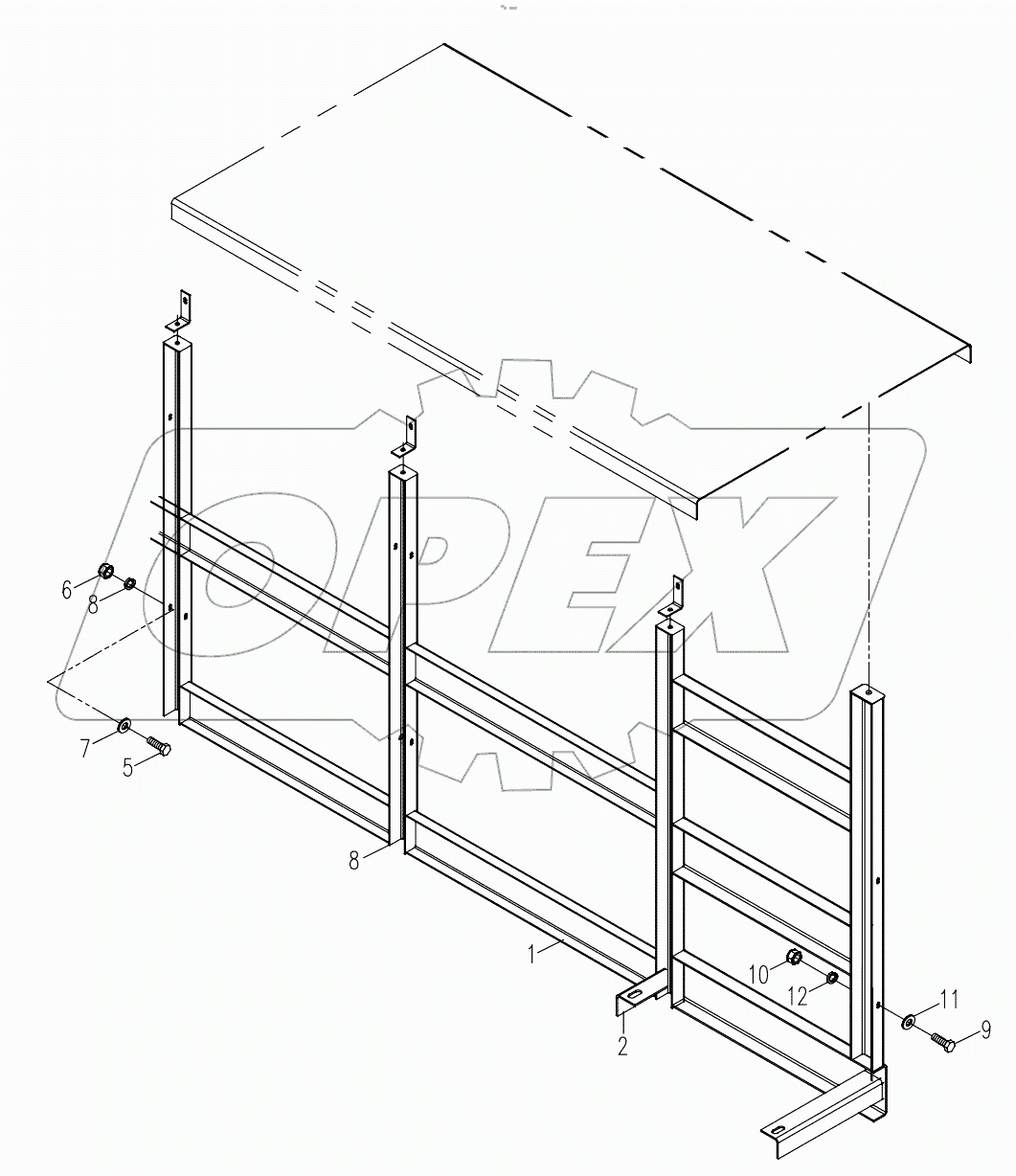  LEFT INTERMEDIATE GUARD RAIL D00672407900200000Y