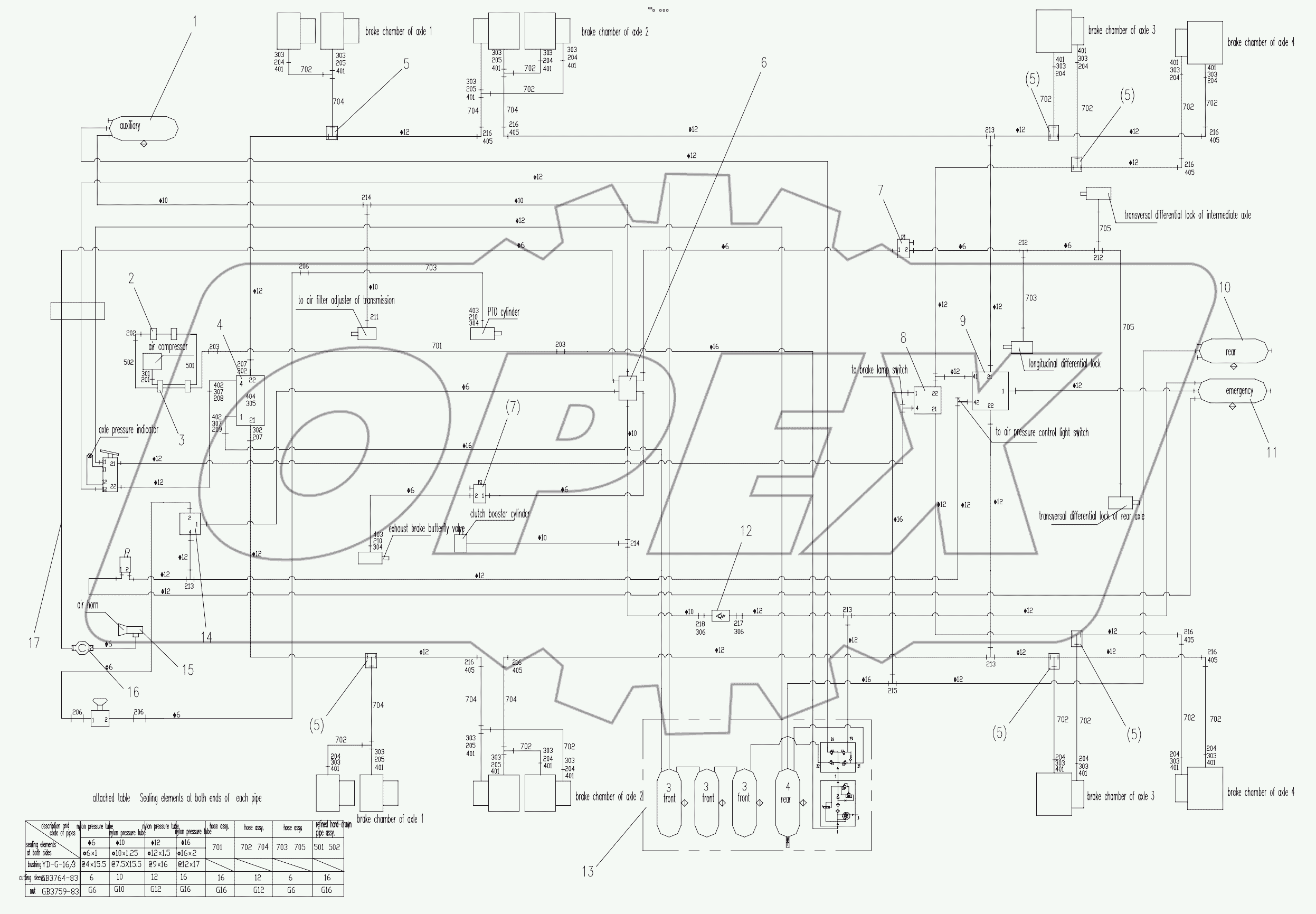  AIR BRAKE SYSTEM D00672403500000000Y