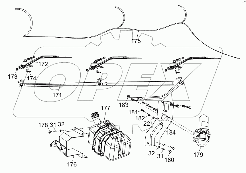  DRIVER'S CAB (WIPER SYSTEM) D1130000215_100037Y