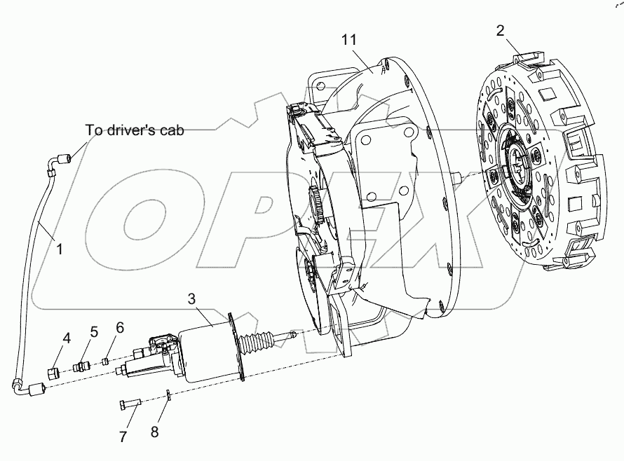  CLUTCH INSTALLATION AND ITS CONTROLS D00672301600000000Y