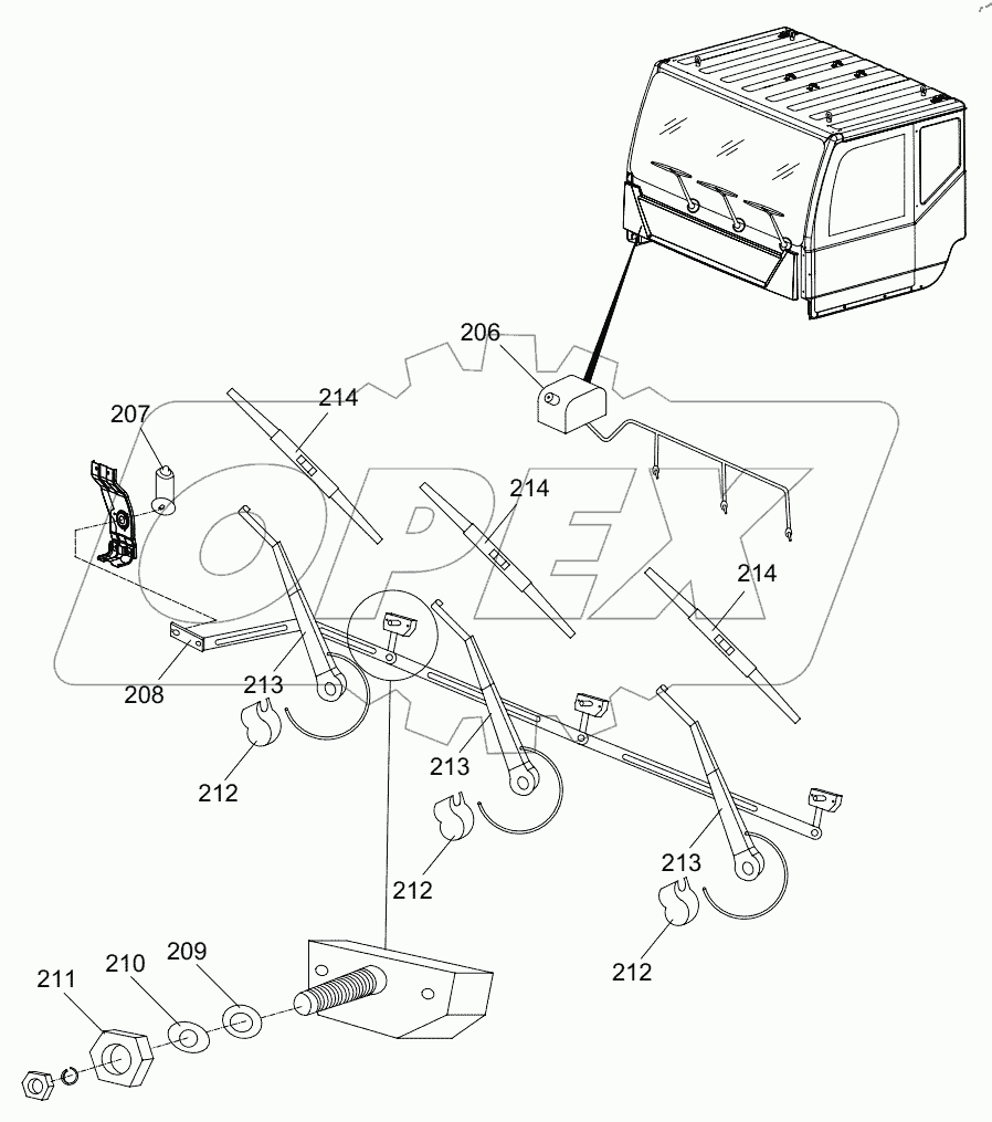  DRIVER'S CAB (WIPER SYSTEM) D1130000215_102383ZY