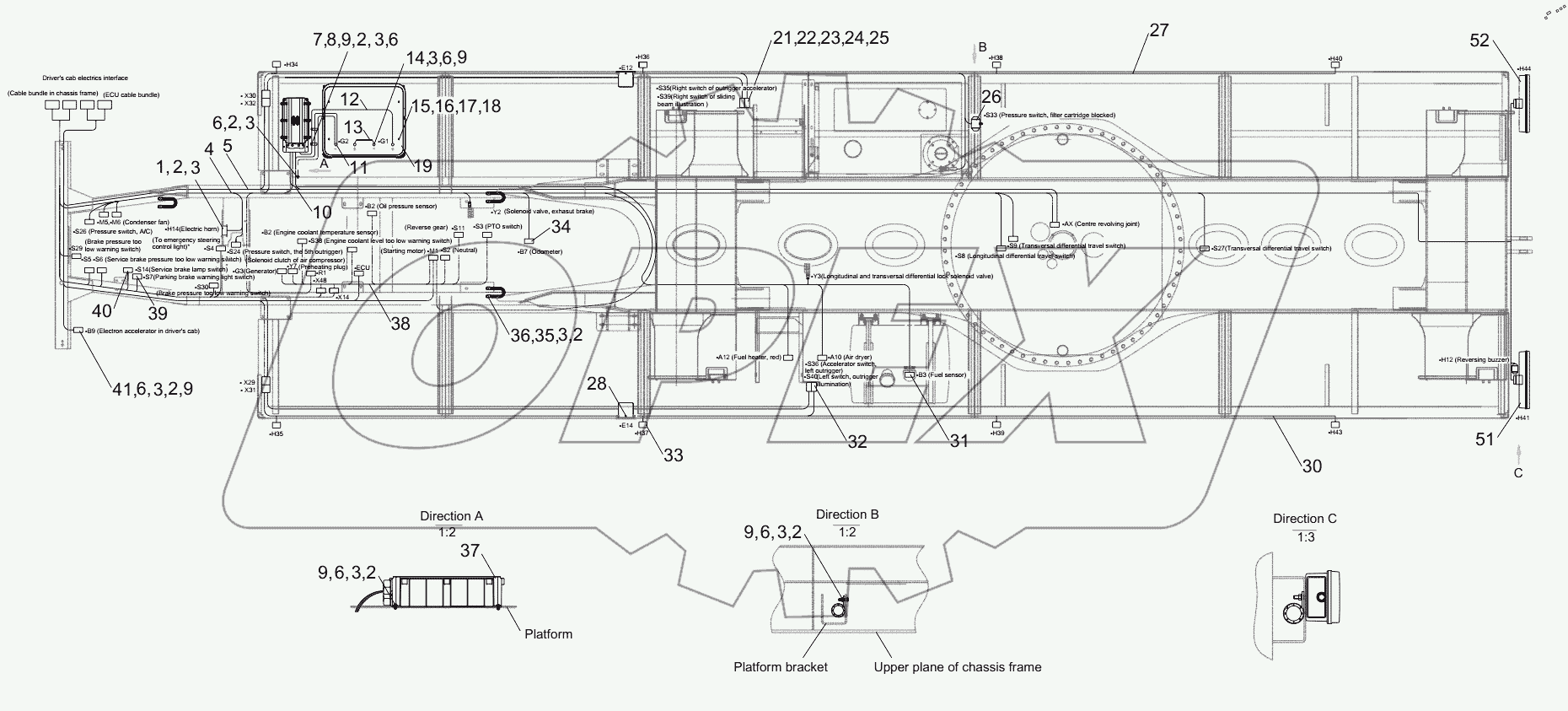  ELECTRICAL SYSTEM, CHASSIS FRAME D00672306300000000Y