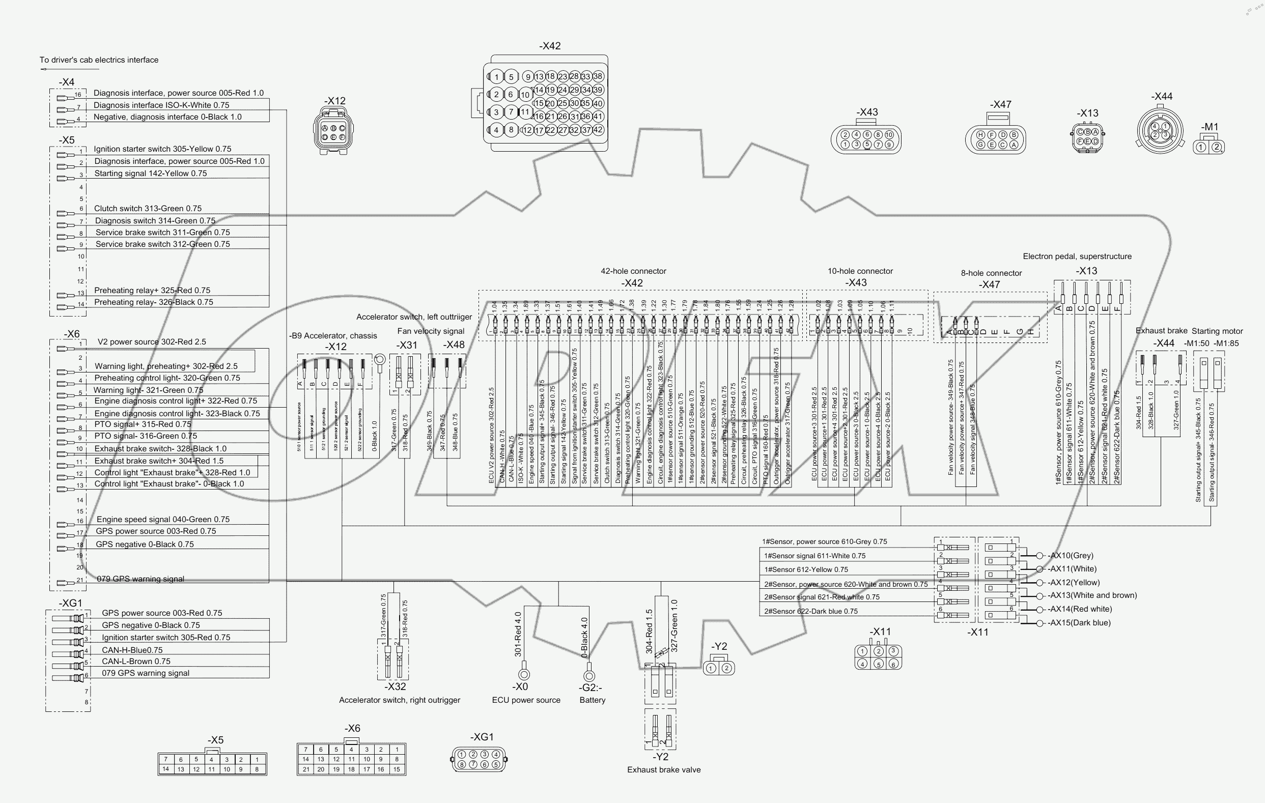  CABLE BUNDLE OF ECU D00672306300400003Y