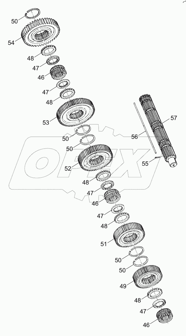 TRANSMISSION (AXLE 2 ASSY) D1030300100_101250Y
