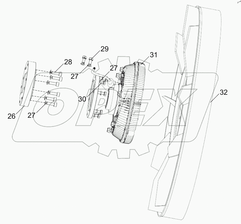  ENGINE (WATER PUMP AND FAN) D1000000182_102290Y