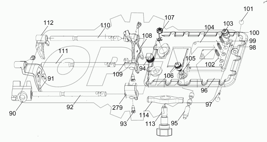  TRANSMISSION (UPPER COVER ASSY) D1030300100_101250Y