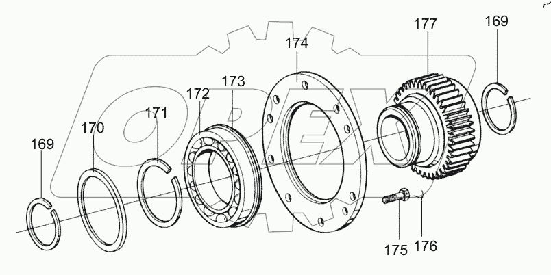  TRANSMISSION (AUXILIARY TANK DRIVE GEAR ASSY) D1030300100_101250Y