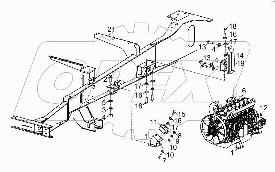  ENGINE AND SUSPENSION SYSTEM D00672301000000000Y