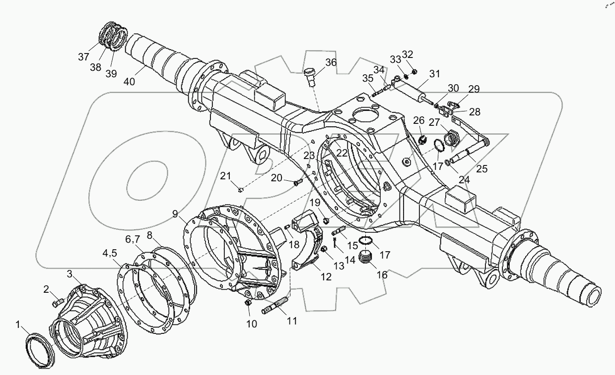  DRIVE AXLE (REAR AXLE SHELL) D1030100716_102293Y