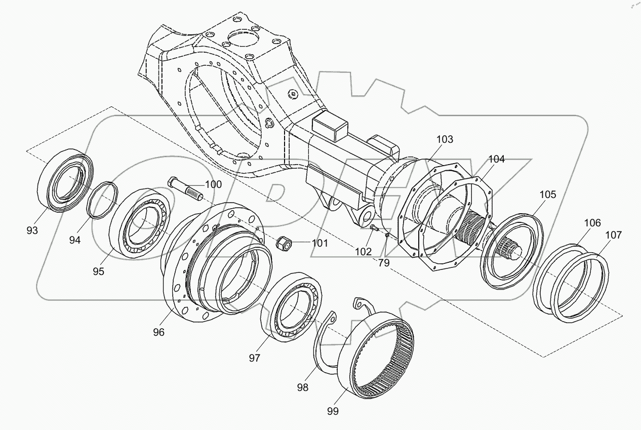  DRIVE AXLE (WHEEL PLANETARY REDUCER 1) D1030100716_102293Y