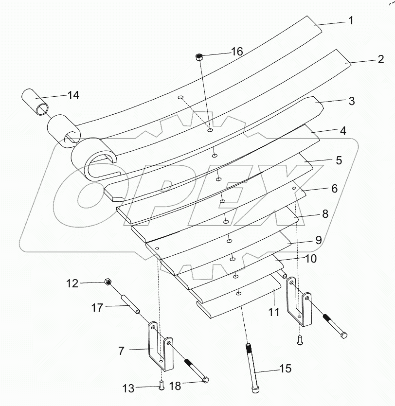  REAR LEAF SPRING ASSY D00676602900440001_101324Y