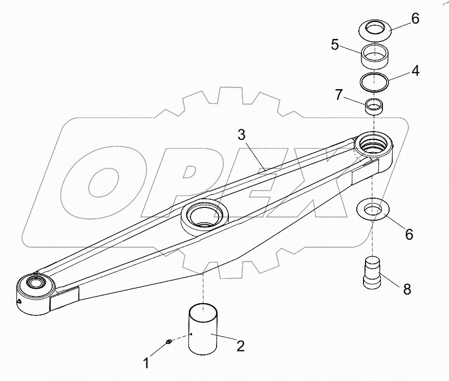  BALANCE BEAM ASSY D00676602900470001Y