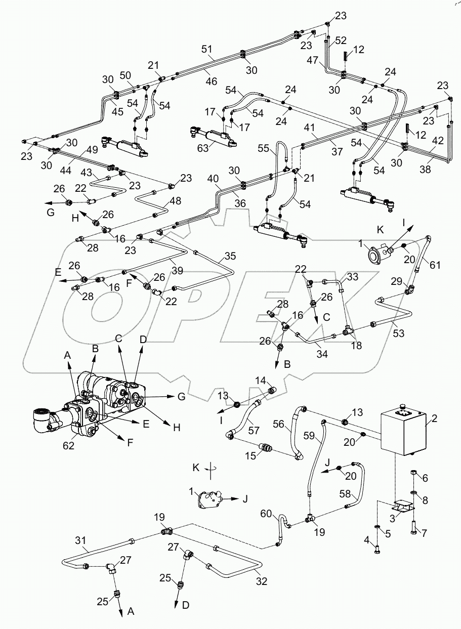  STEERING HYDRAULIC SYSTEM D00672303400400001Y