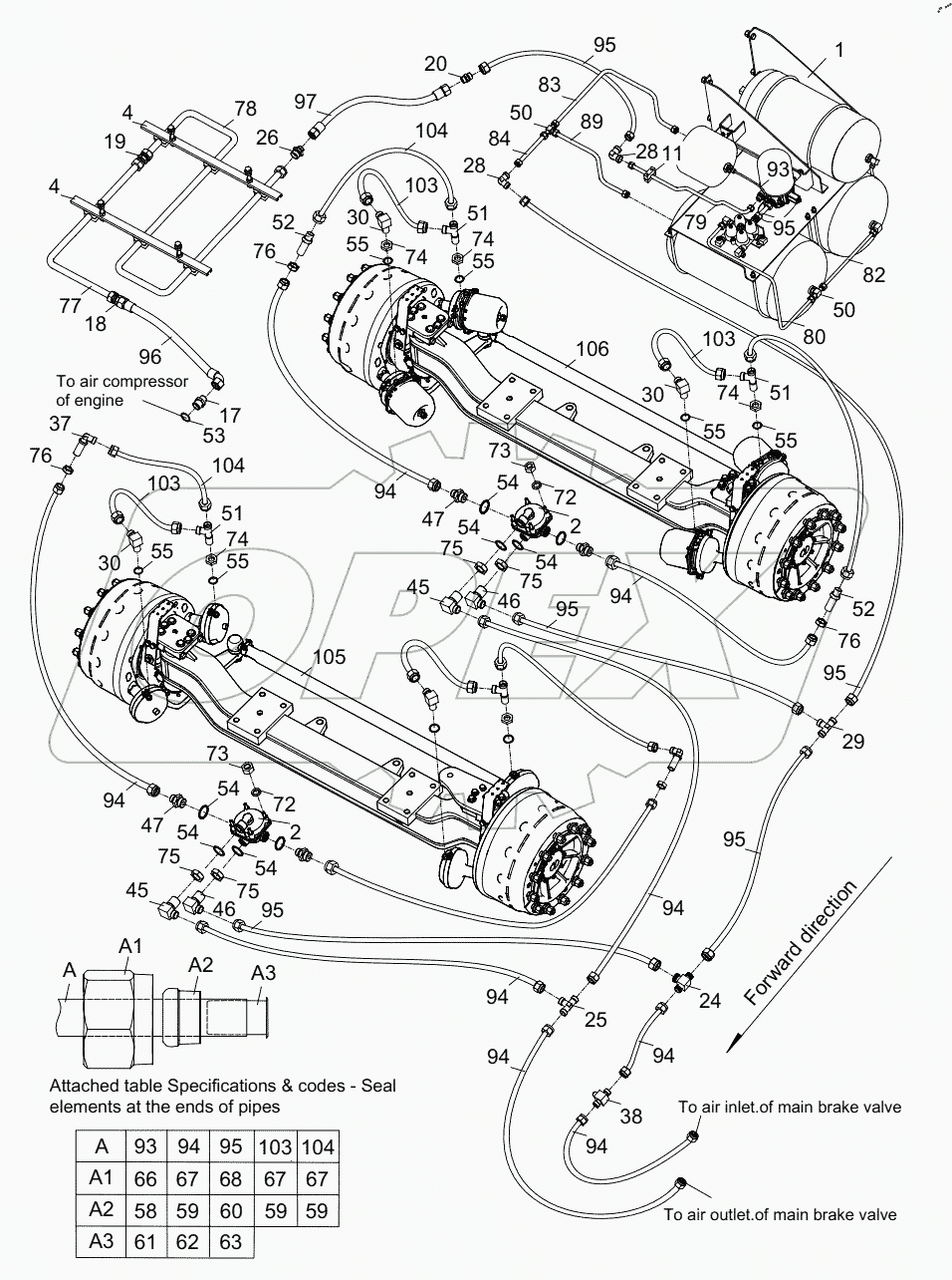  AIR BRAKE SYSTEM (FRONT AXLE BRAKE) D00672303500000002Y