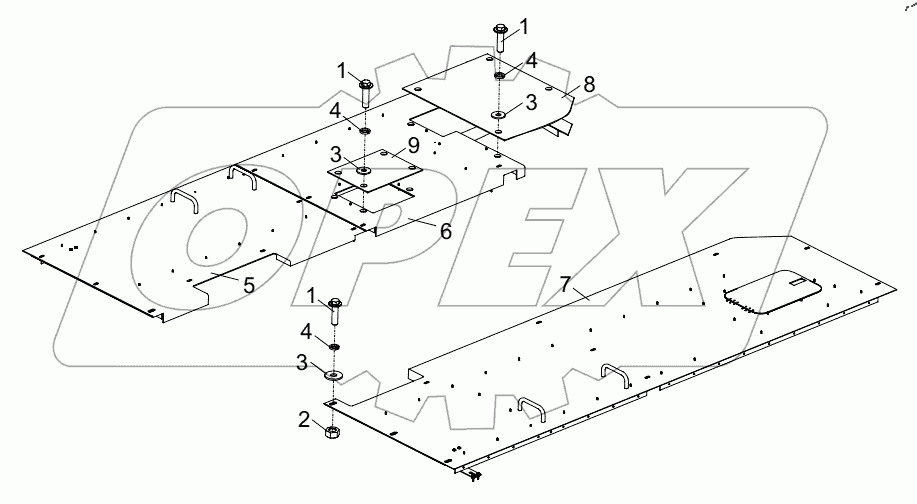  FRONT INTERMEDIATE PLATFORM ASSY D00672305600600000Y